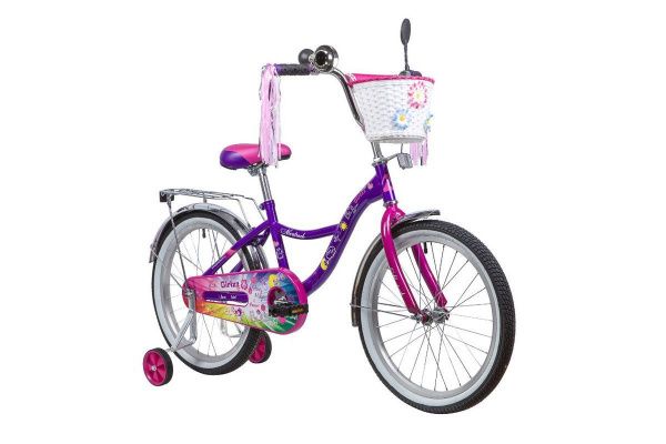 Велосипед NOVATRACK 20", LITTLE GIRLZZ (2023)